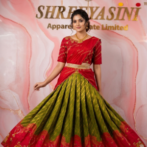 Premium Traditional Indian Pattu Pavadai | Girls’ Silk Lehenga Choli