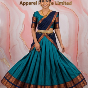 Premium Traditional Indian Pattu Pavadai | Girls’ Silk Lehenga Choli