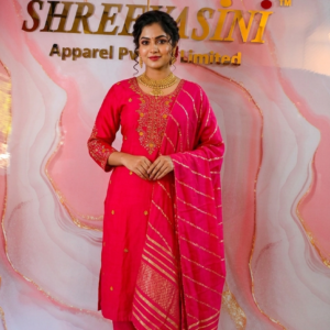Premium 3-Piece Indian Party Wear Chudidar Suit Set