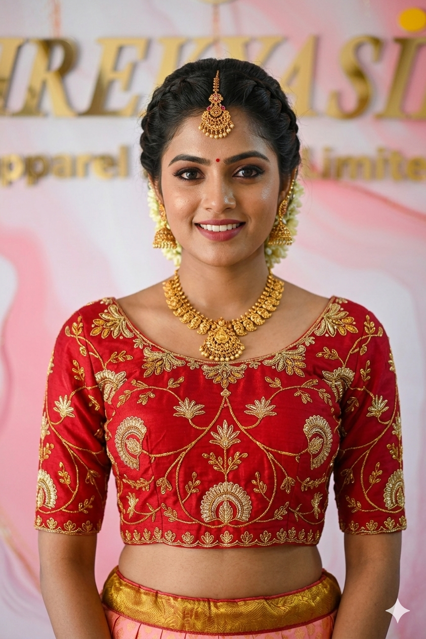 Premium Traditional Indian Pattu Pavadai | Girls' Silk Lehenga Choli